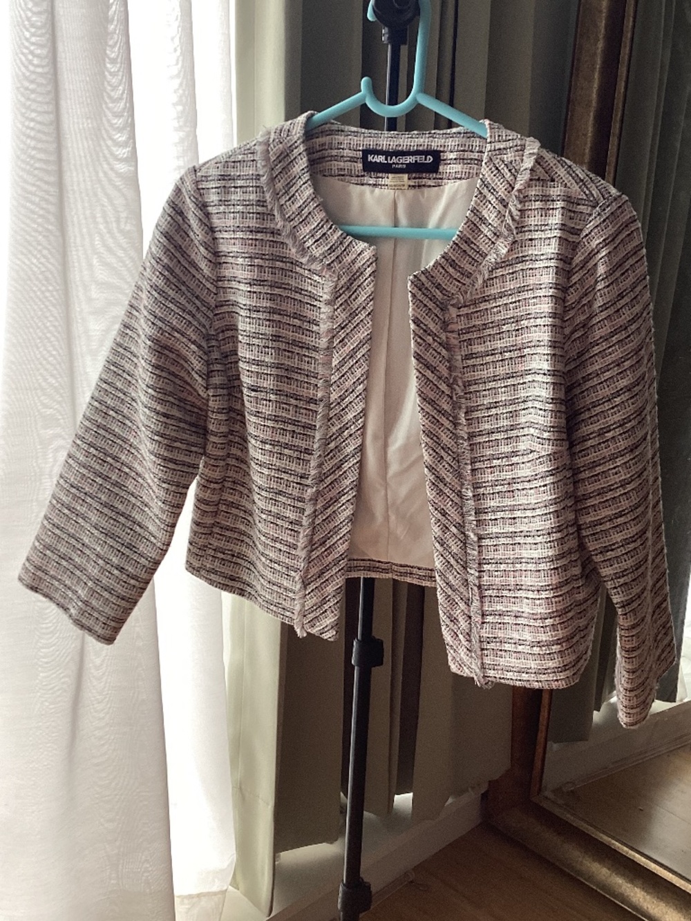 NWOT Karl Lagerfeld Tweed Jacket size XS